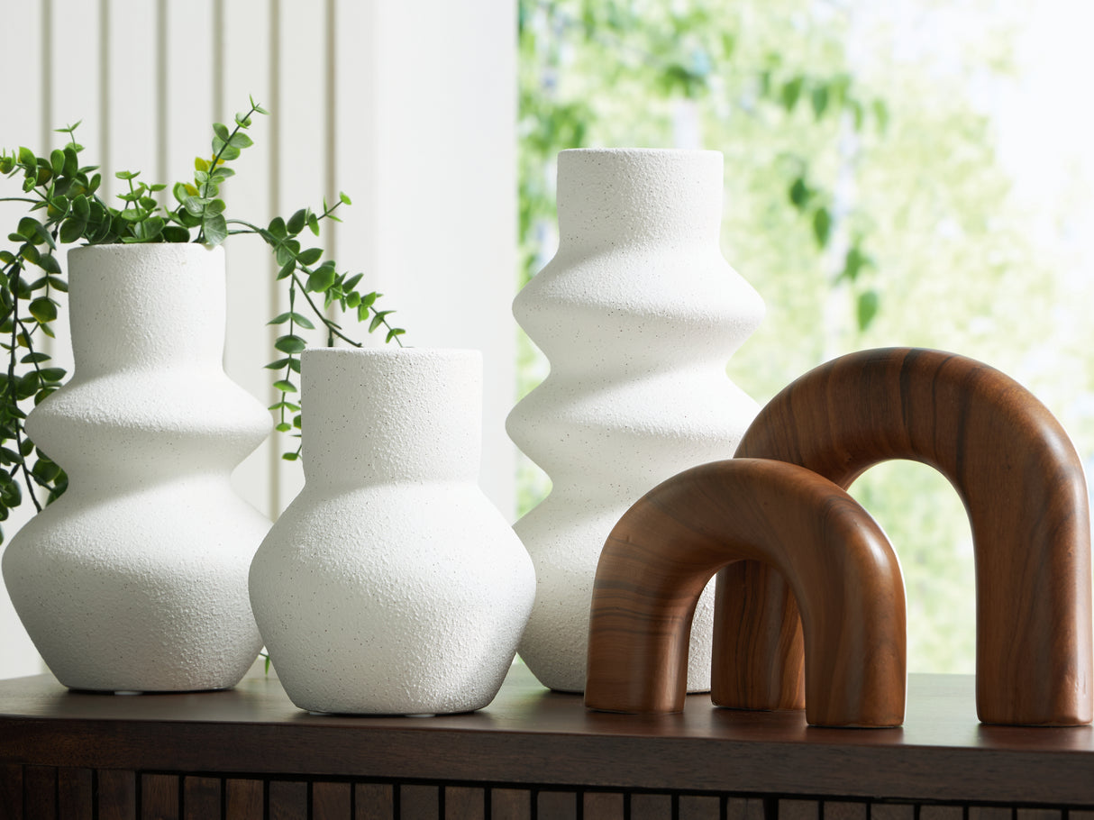 Mega Furniture - Ashley Furniture - Carterworth Accessory Set (Set of 5) - Accessory Set (5/CN) / White/Brown - A2C00210