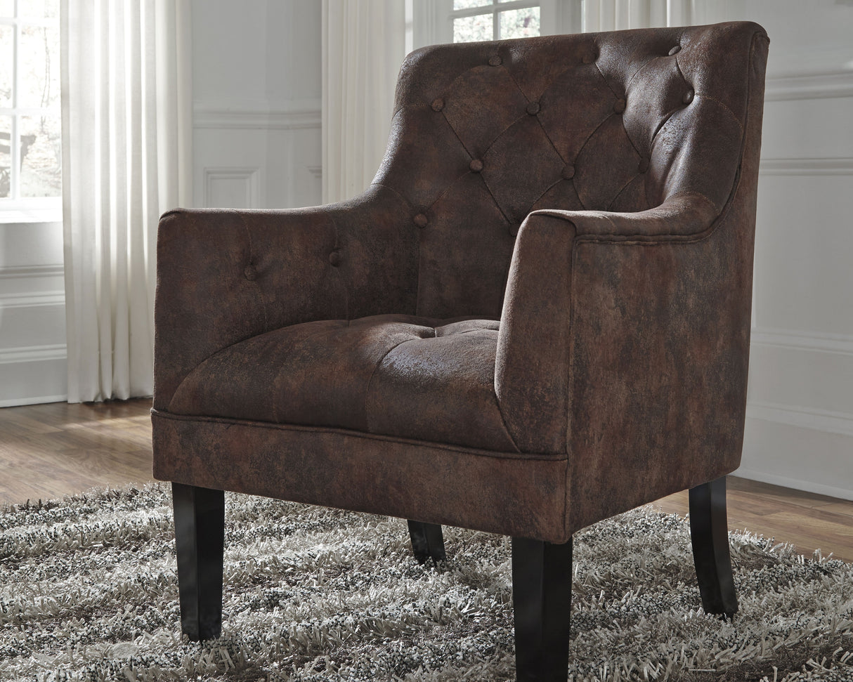 Mega Furniture - Ashley Furniture - Drakelle Accent Chair - Accent Chair / Mahogany - A3000051