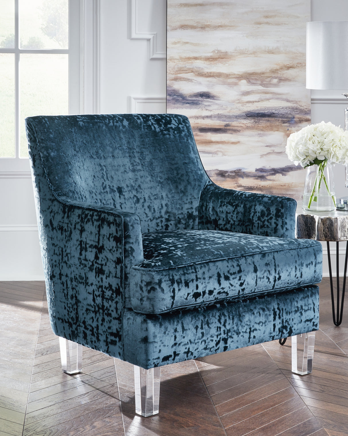 Mega Furniture - Ashley Furniture - Gloriann Accent Chair - Accent Chair / Lagoon - A3000103