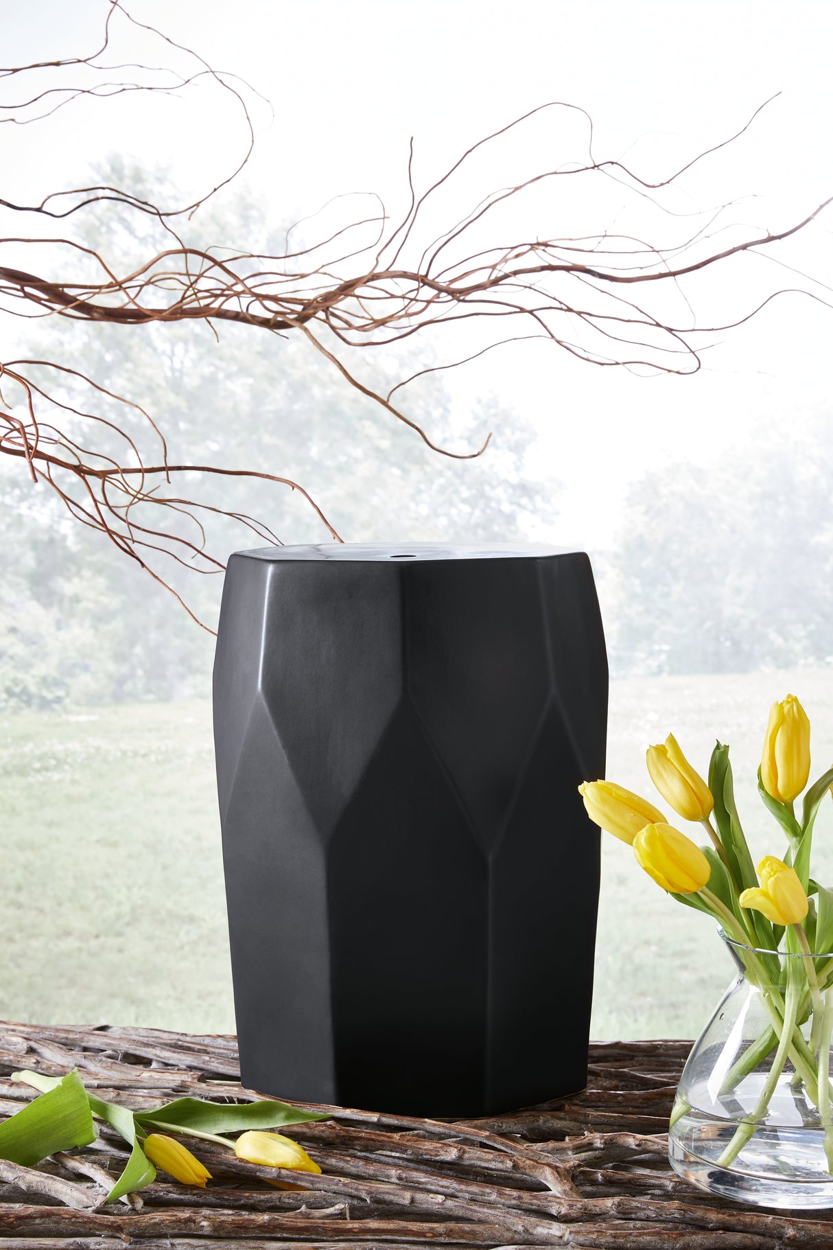 Mega Furniture - Ashley Furniture - Rhysworth Stool - Stool / Black - A3000632