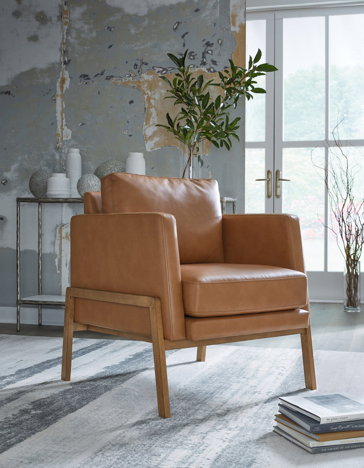 Mega Furniture - Ashley Furniture - Numund Accent Chair - Accent Chair / Caramel - A3000670