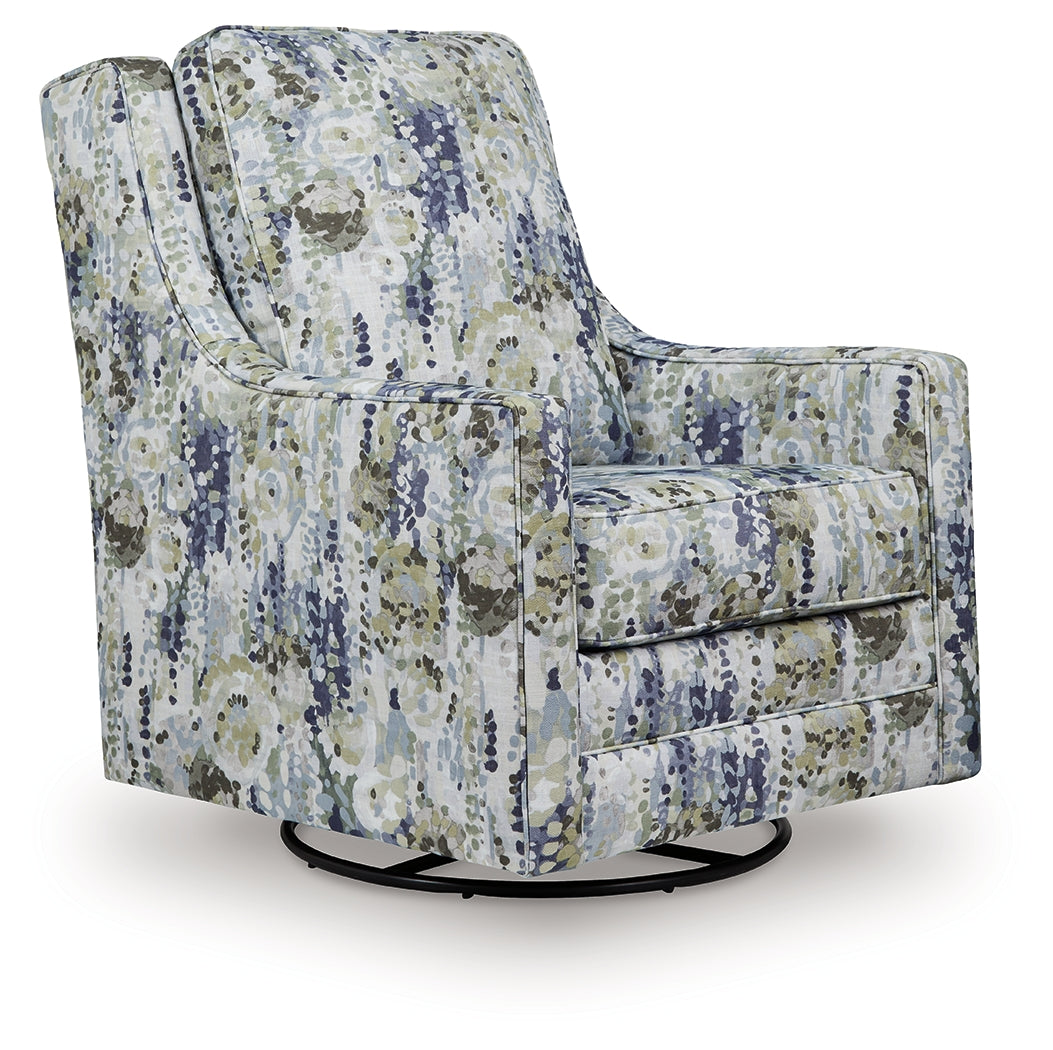 Mega Furniture - Ashley Furniture - Dustinford Swivel Glider Accent Chair - Swivel Glider Accent Chair / Multi - A3000732
