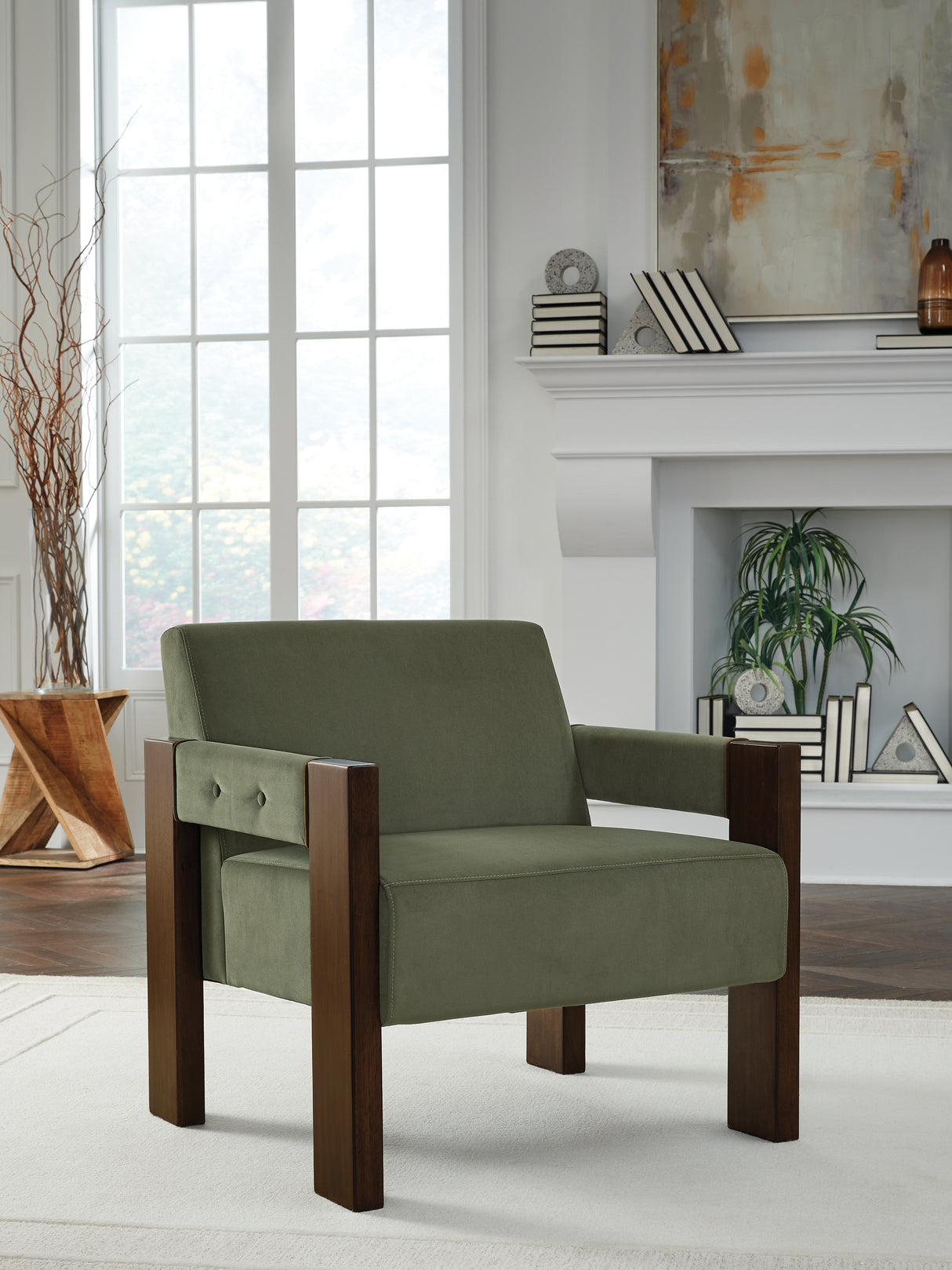 Mega Furniture - Ashley Furniture - Adlanlock Accent Chair - Accent Chair / Olive - A3000740