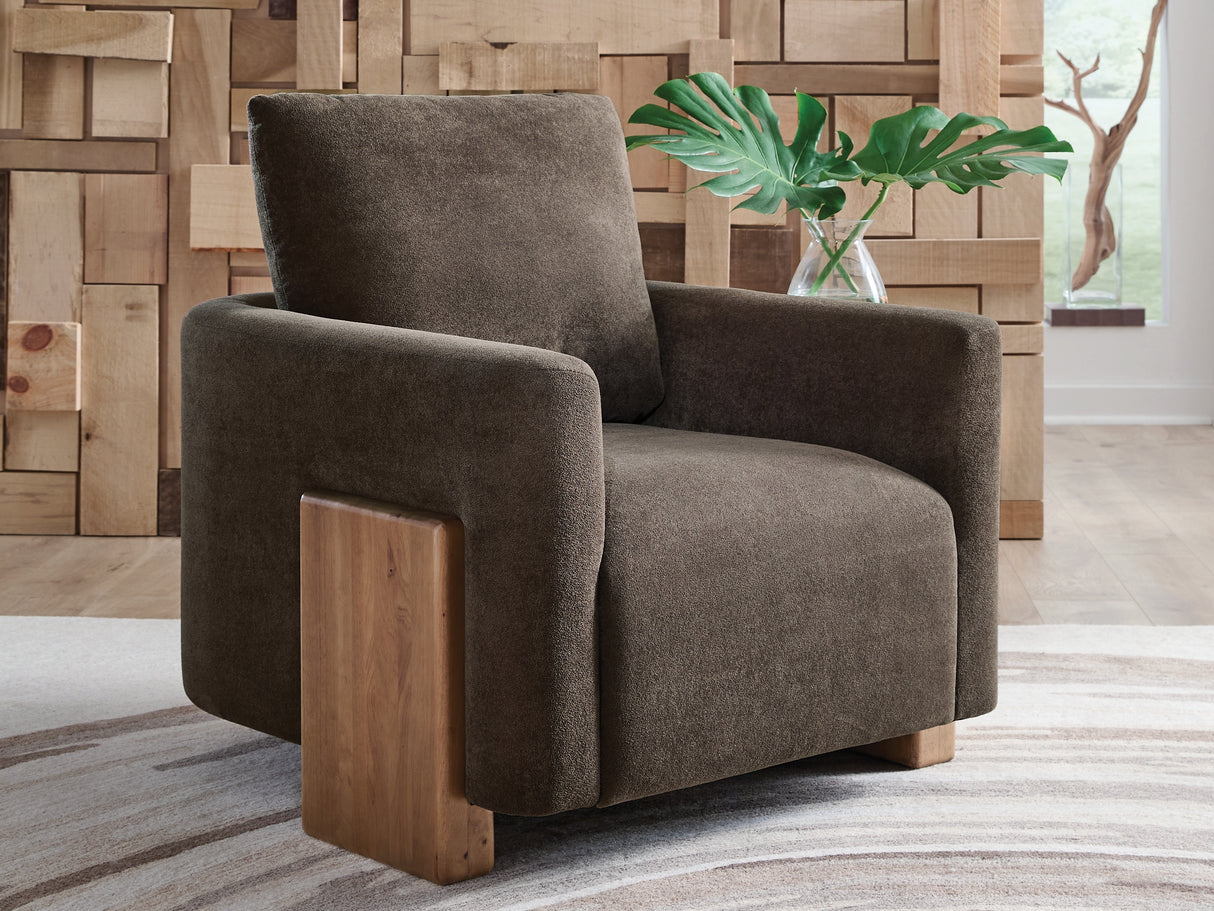 Mega Furniture - Ashley Furniture - Dairlett Accent Chair - Accent Chair / Brown - A3000746