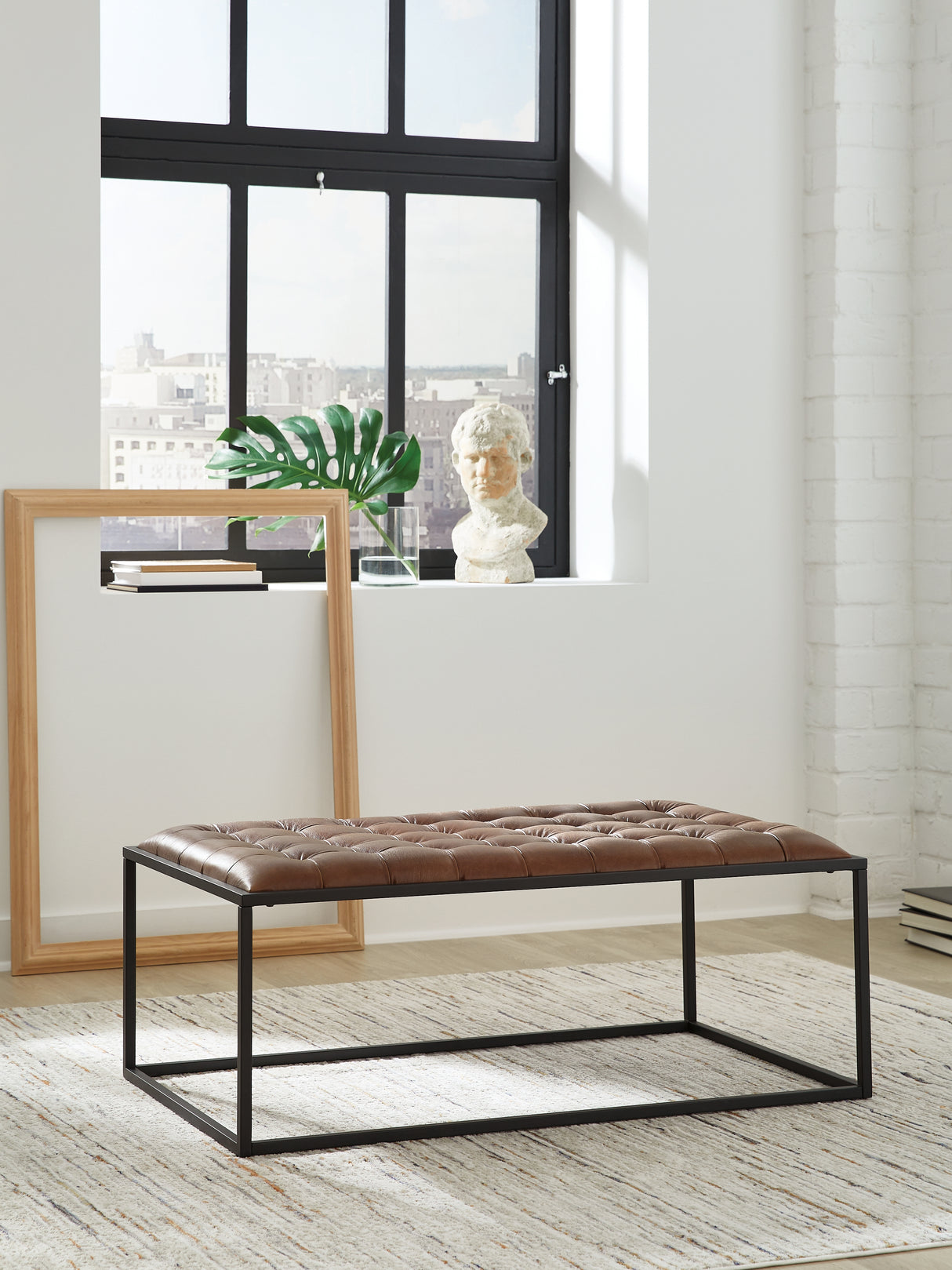 Mega Furniture - Ashley Furniture - Junsor Living Room - Cocktail Ottoman - A3000826