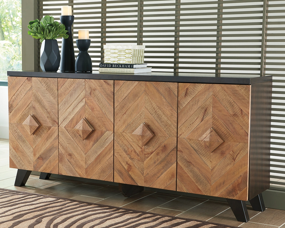 Mega Furniture - Ashley Furniture - Robin Ridge Accent Cabinet - Accent Cabinet / Two-tone Brown - A4000031