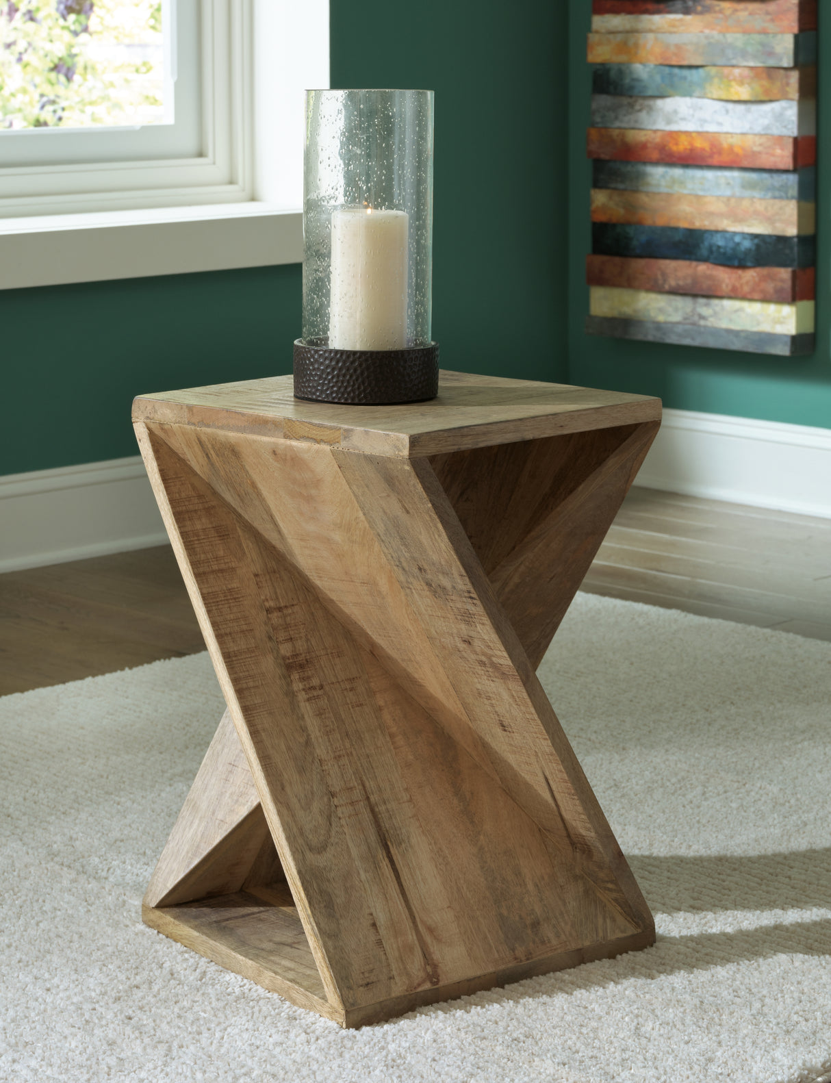Mega Furniture - Ashley Furniture - Zalemont Accent Table - Accent Table / Distressed Brown - A4000510