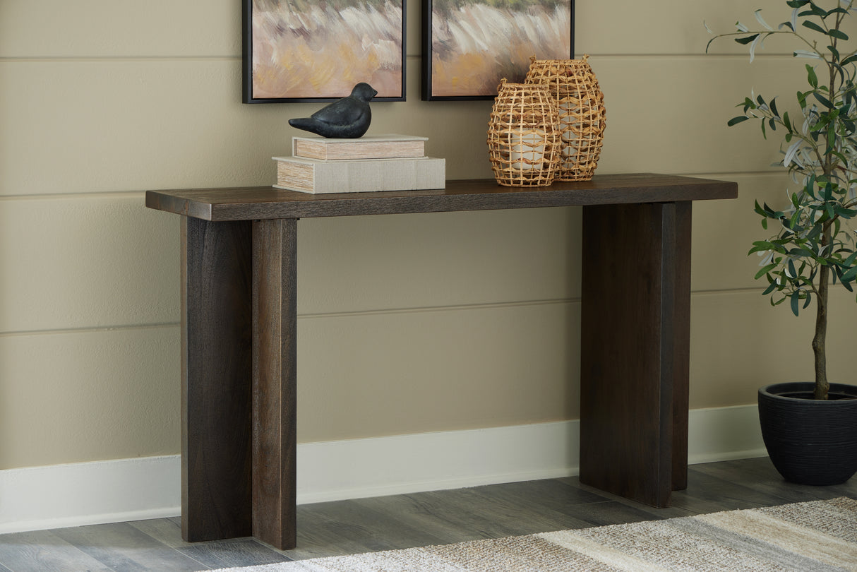 Mega Furniture - Ashley Furniture - Jalenry Console Sofa Table - Console Sofa Table / Grayish Brown - A4000596