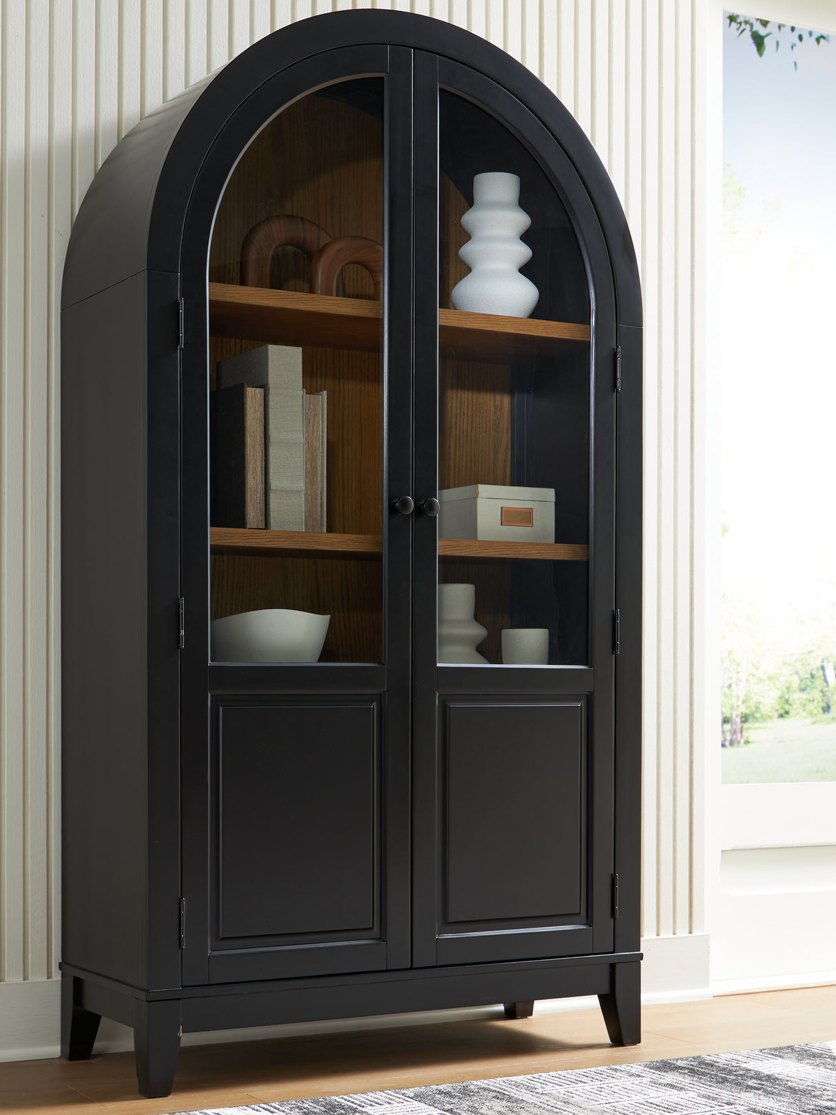 Mega Furniture - Ashley Furniture - Dagandale Accent Cabinet - Accent Cabinet / Black/Natural - A4000599