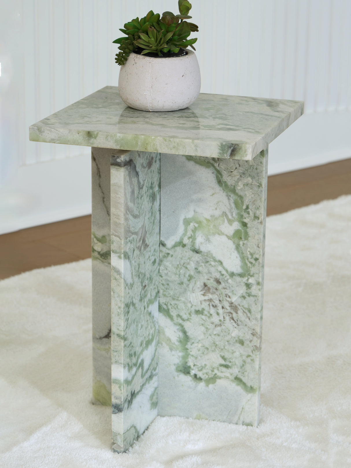 Mega Furniture - Ashley Furniture - Deaconwell Accent Table - Accent Table / White/Green - A4000648