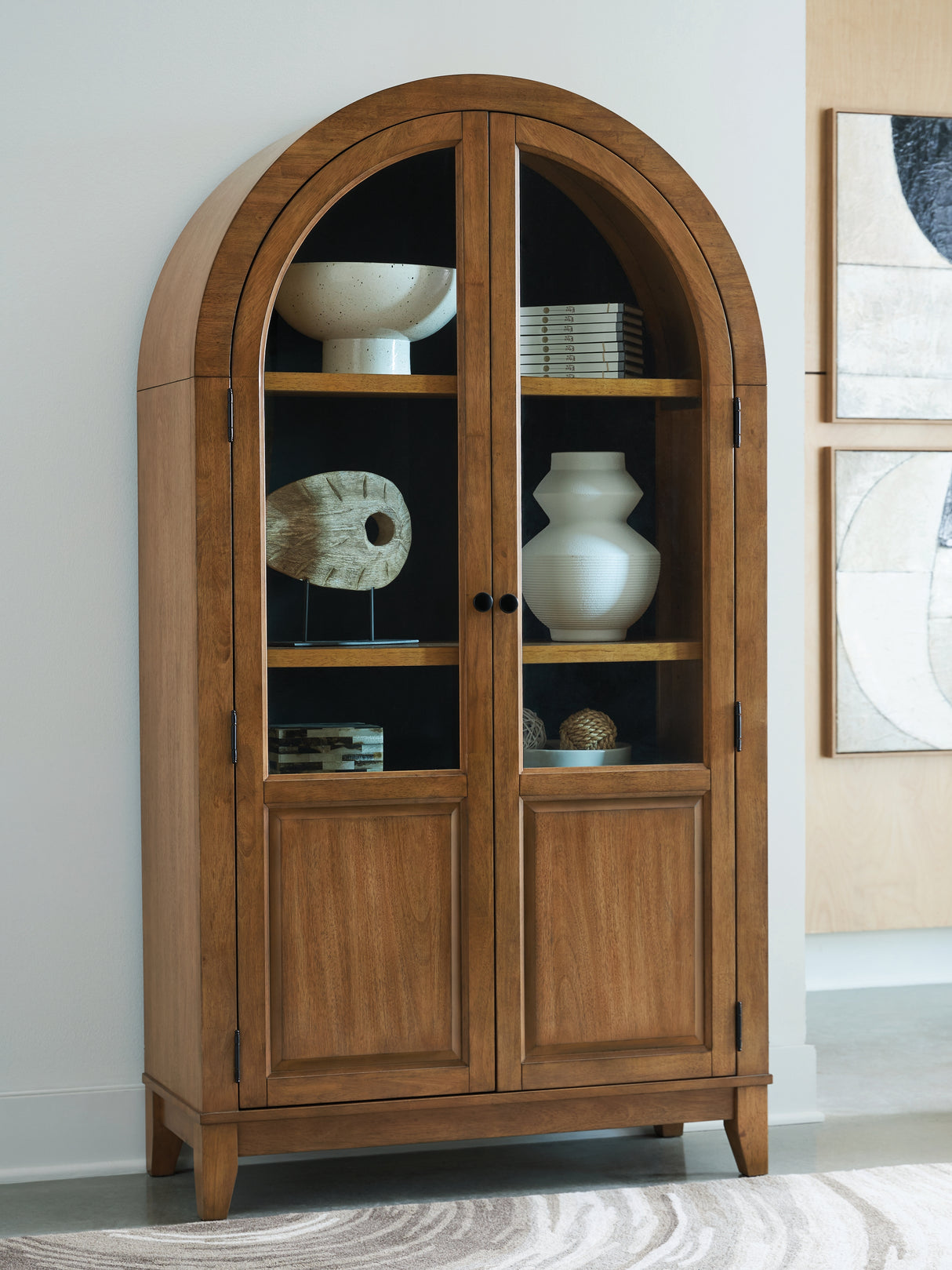 Mega Furniture - Ashley Furniture - Dagandale Accent Cabinet - Accent Cabinet / Natural/Black - A4000705