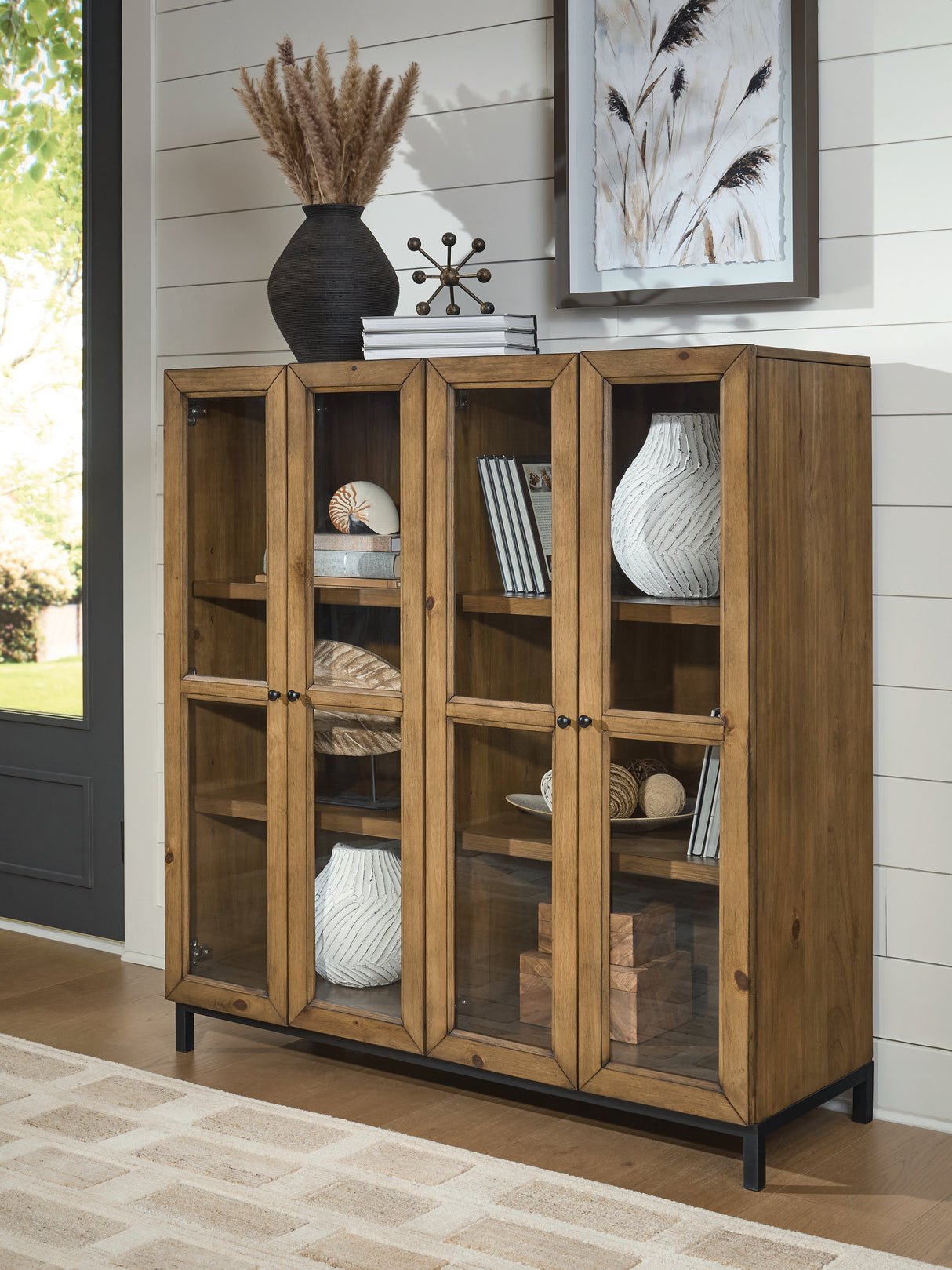 Mega Furniture - Ashley Furniture - Wrenridge Accent Cabinet - Accent Cabinet / Gray Brown - A4000706