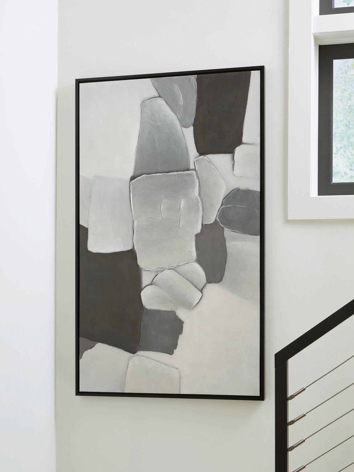 Mega Furniture - Ashley Furniture - Adilson Wall Decor - Wall Art / White/Gray/Black - A8000463