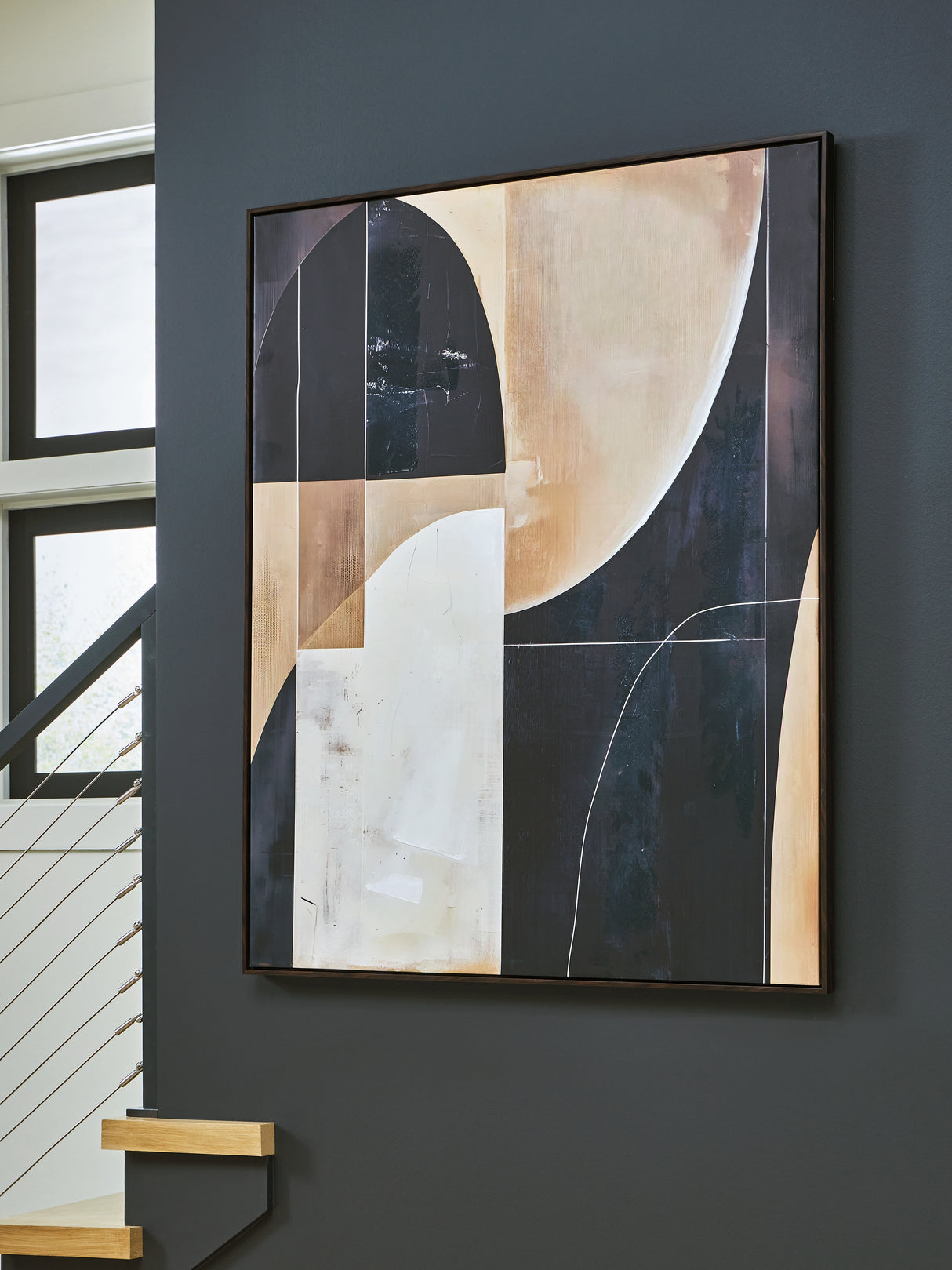 Mega Furniture - Ashley Furniture - Ewanford Wall Decor - Wall Art / Black/Brown/Tan - A8000464