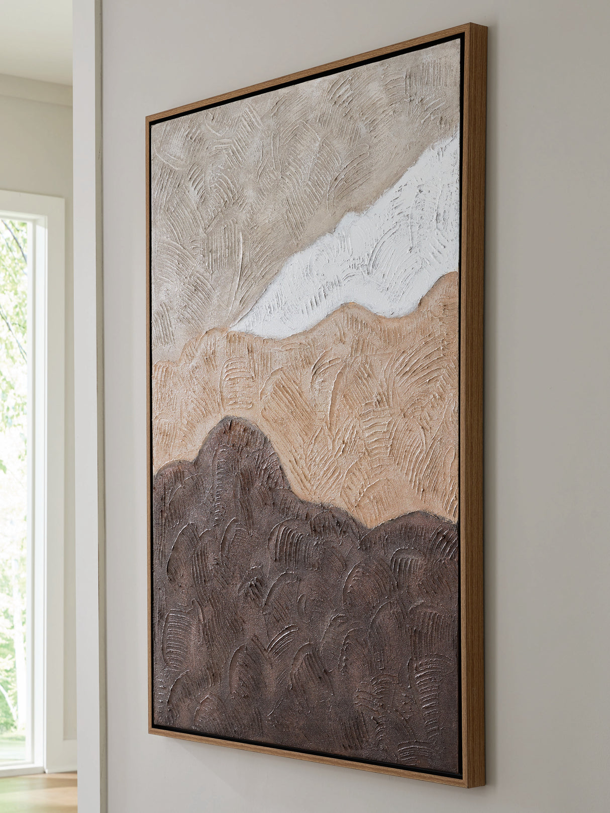 Mega Furniture - Ashley Furniture - Fanthorne Wall Decor - Wall Art / Tan/Brown/White - A8000500