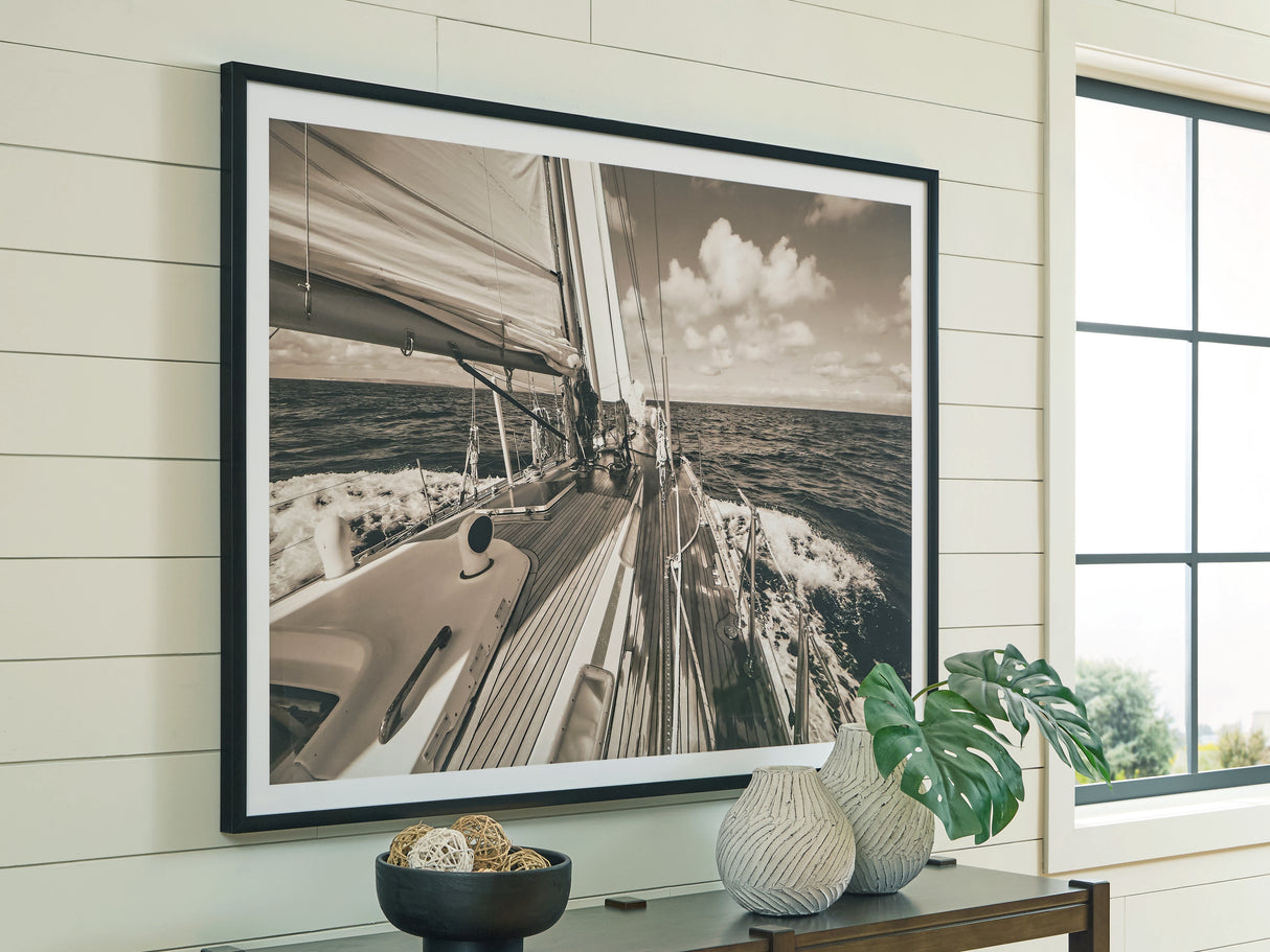 Mega Furniture - Ashley Furniture - Arlanford Wall Decor - Wall Art / Sepia - A8000505