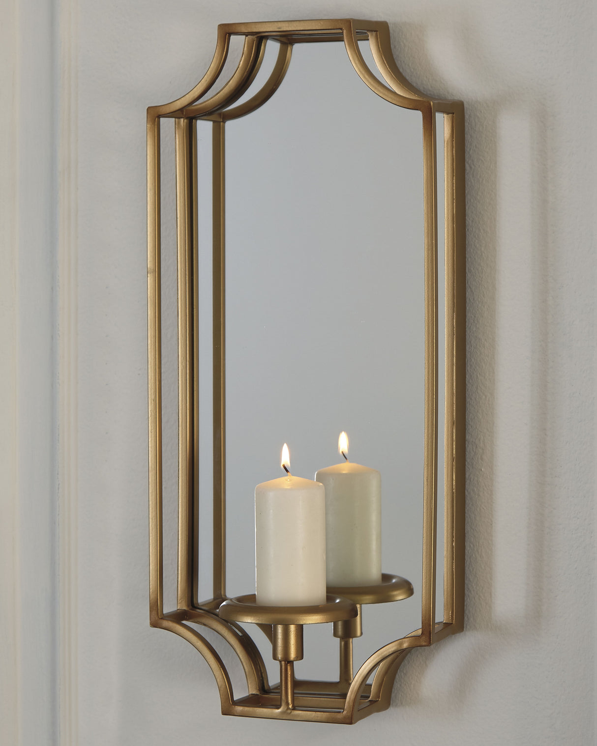 Mega Furniture - Ashley Furniture - Dumi Wall Decor - Wall Sconce / Gold Finish - A8010153
