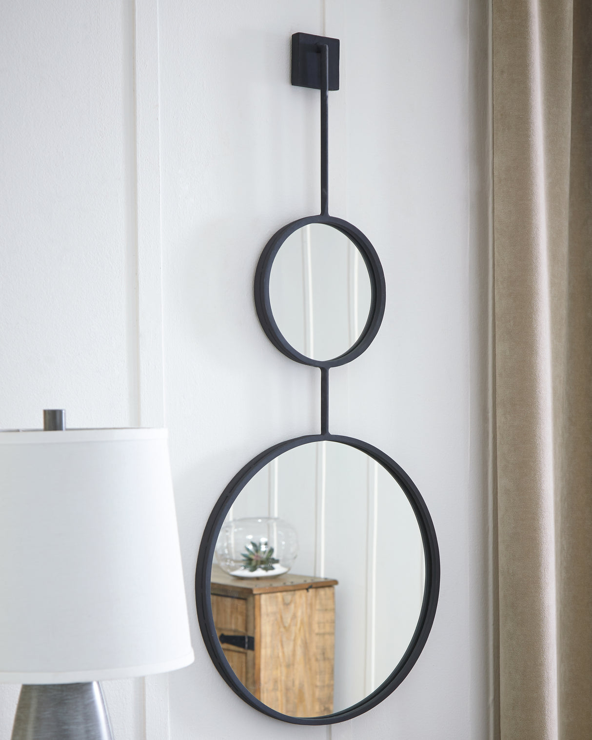 Mega Furniture - Ashley Furniture - Brewer Mirror - Accent Mirror / Black - A8010166