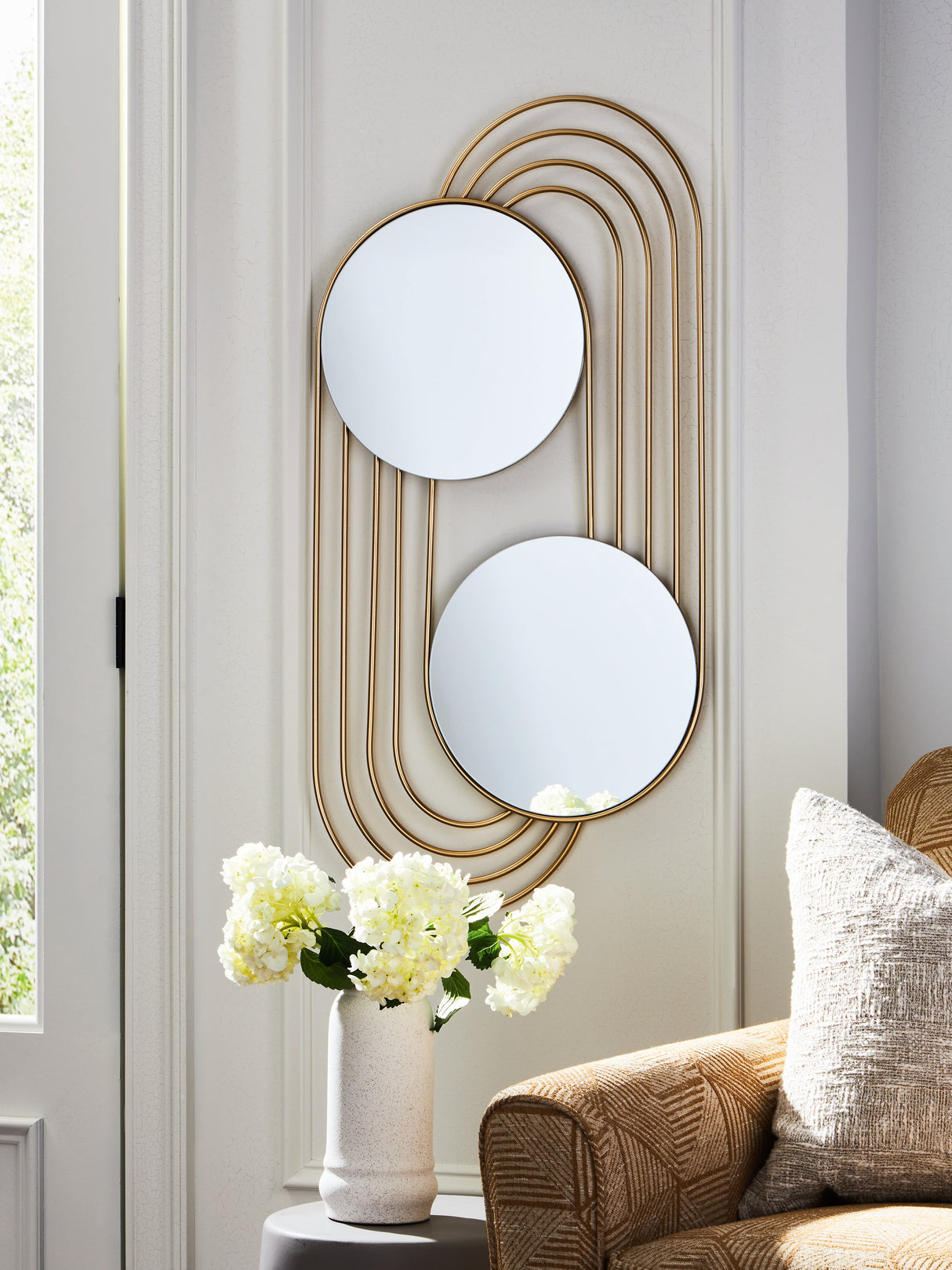 Mega Furniture - Ashley Furniture - Warrenley Mirror - Accent Mirror / Gold Finish - A8010401