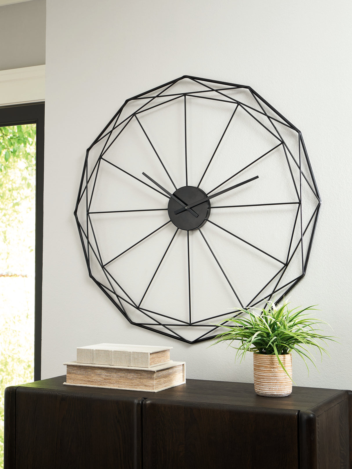 Mega Furniture - Ashley Furniture - Arkthorne Wall Decor - Wall Clock / Black - A8010429