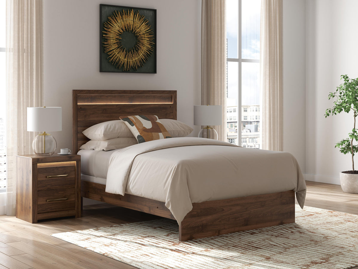 Mega Furniture - Ashley Furniture - Janfyn Bedroom - Full Panel Bed / Brown - PCB1010B18