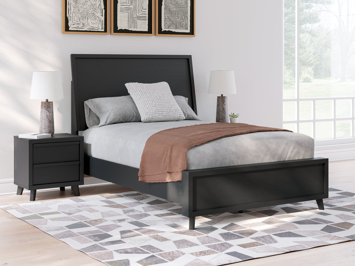 Mega Furniture - Ashley Furniture - Danziar Bedroom - Full Panel Bed / Black - B1013B20
