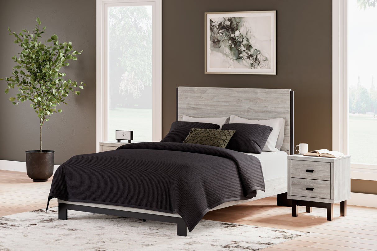 Mega Furniture - Ashley Furniture - Vessalli Bedroom - Queen Panel Bed / Gray - B1036B2