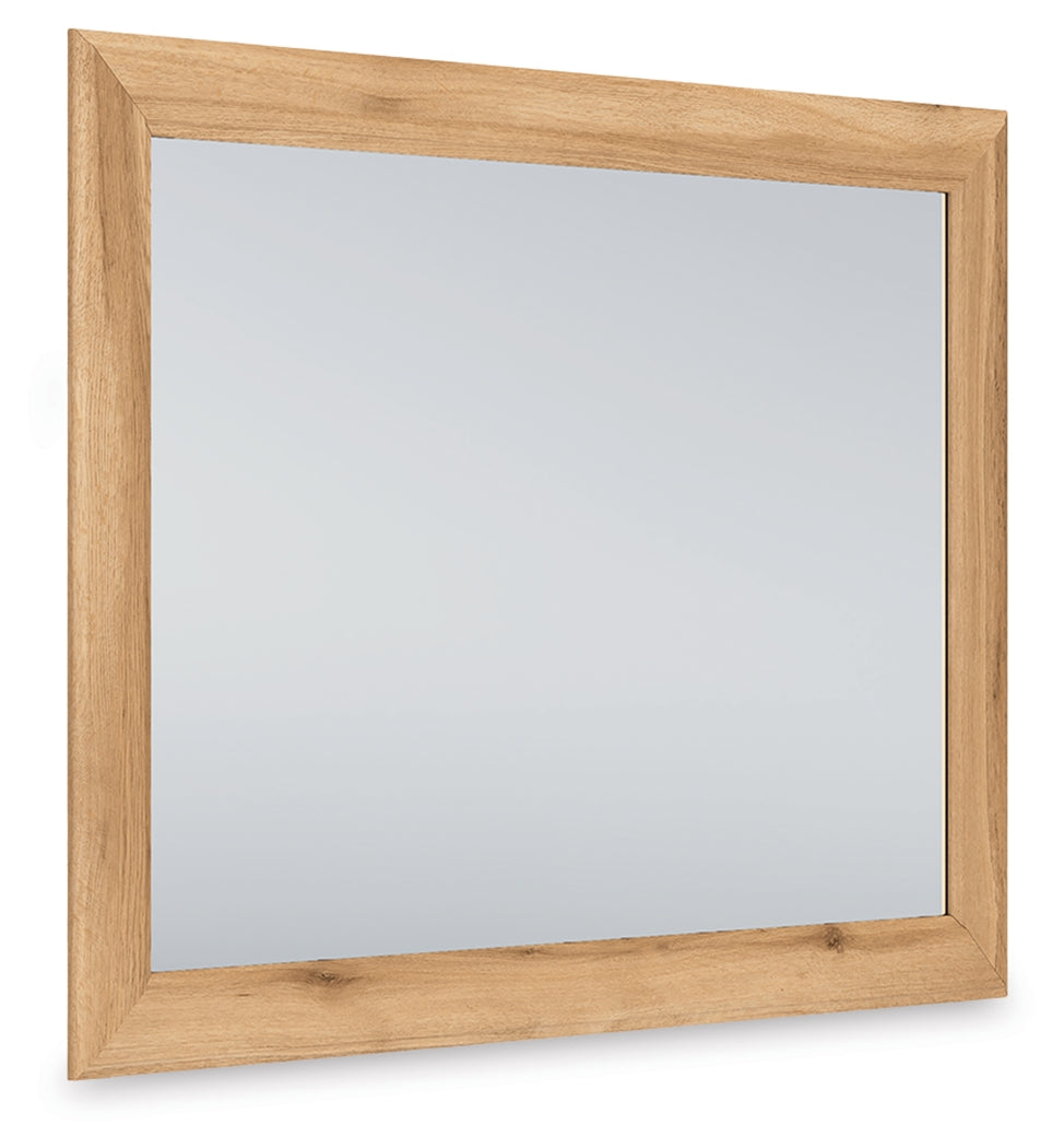 Mega Furniture - Ashley Furniture - Aleaport Bedroom - Bedroom Mirror / Warm Brown - PCB1075-36