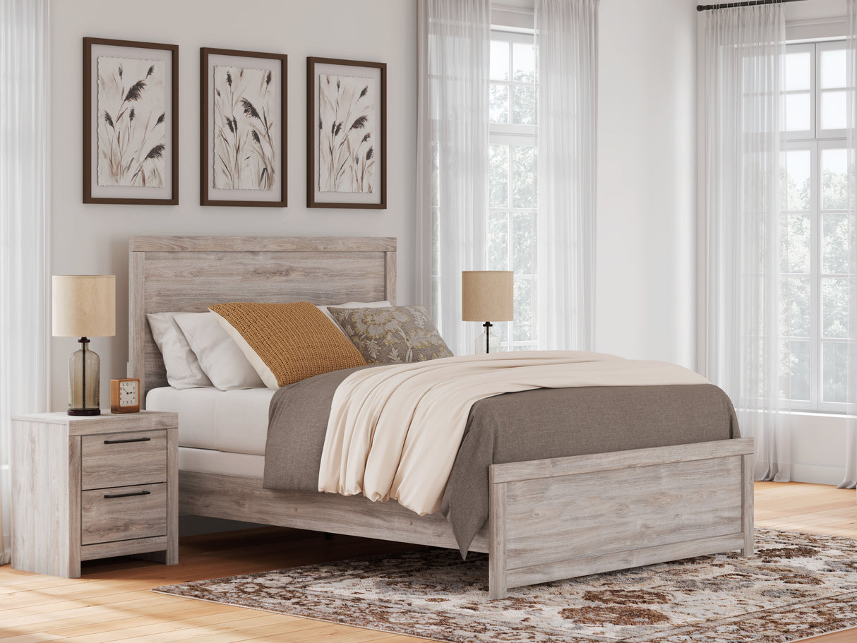 Mega Furniture - Ashley Furniture - Broachmyn Bedroom - Queen Panel Bed / Gray - PCB1120B2