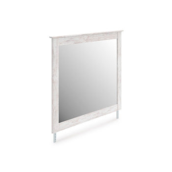 Mega Furniture - Ashley Furniture - Makidern Bedroom - Bedroom Mirror / Whitewash - PCB1171-36