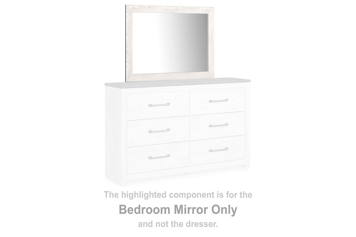 Mega Furniture - Ashley Furniture - Gerridan Bedroom - Bedroom Mirror / White/Gray - B1190-36