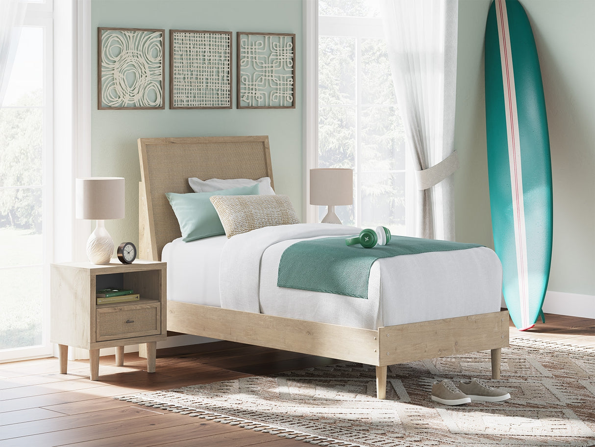 Mega Furniture - Ashley Furniture - Cielden Bedroom - Twin Panel Bed / Two-tone - B1199B18