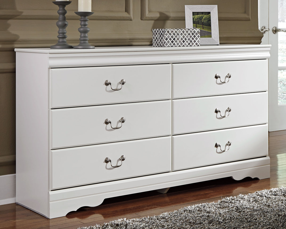 Mega Furniture - Ashley Furniture - Anarasia Bedroom - Five Drawer Chest / White - B129-46
