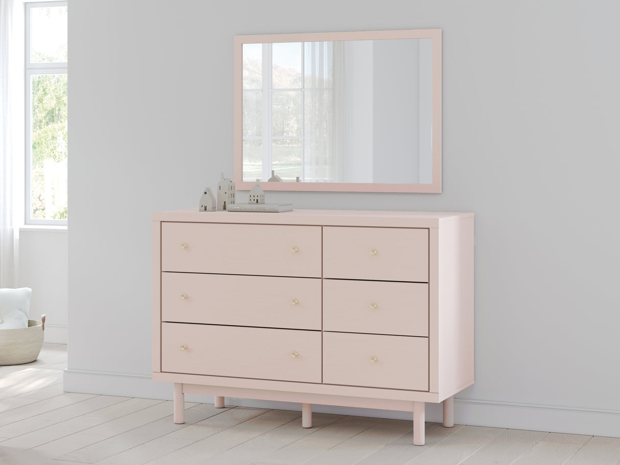 Mega Furniture - Ashley Furniture - Wistenpine Bedroom - Dresser and Mirror / Blush - B1323B1