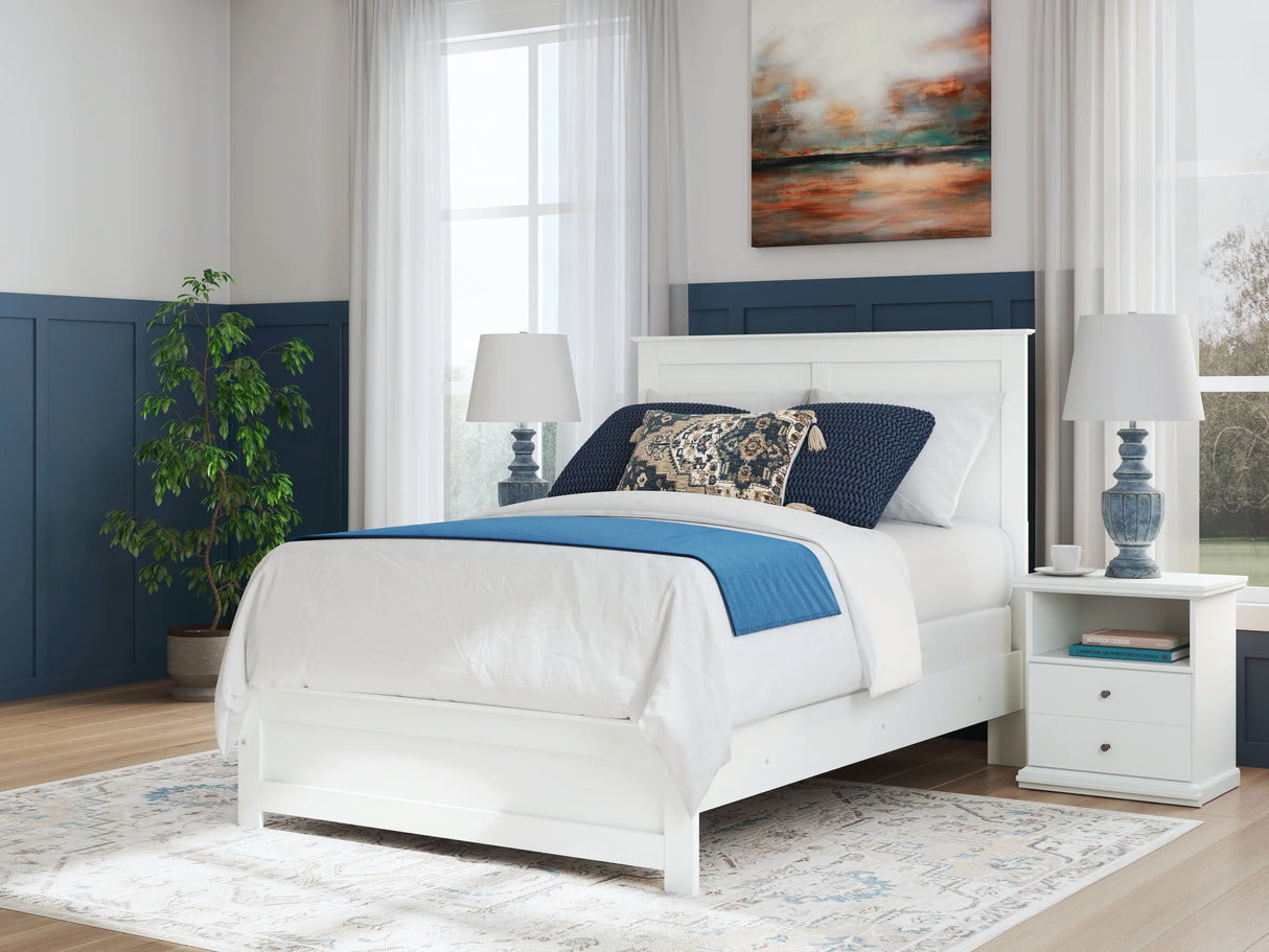 Mega Furniture - Ashley Furniture - Bostwick Shoals Bedroom - Full Panel Bed / White - B139B42