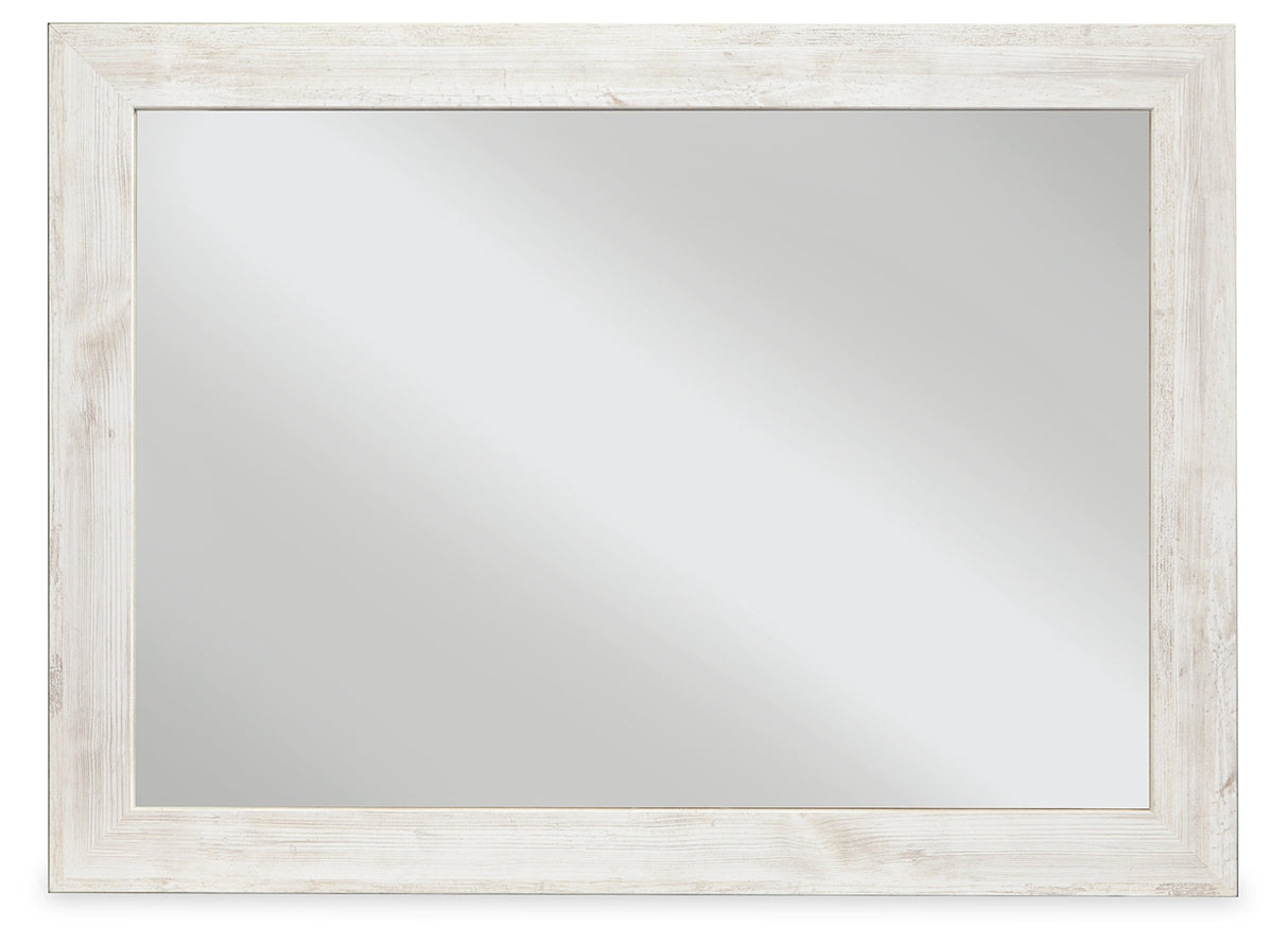 Mega Furniture - Ashley Furniture - Paxberry Bedroom - Bedroom Mirror / Whitewash - B181-36