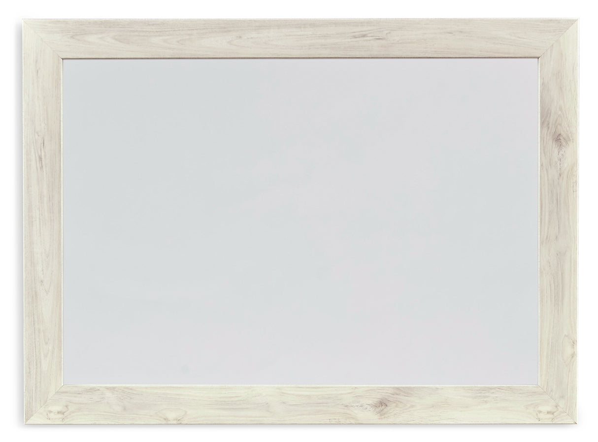 Mega Furniture - Ashley Furniture - Cambeck Bedroom - Bedroom Mirror / Whitewash - B192-36