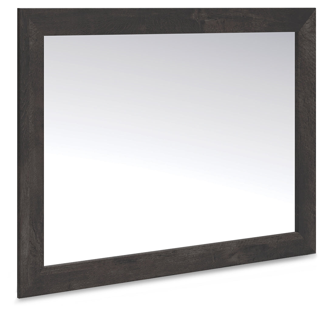 Mega Furniture - Ashley Furniture - Hollivern Bedroom - Bedroom Mirror / Dark Gray - PCB2108-36