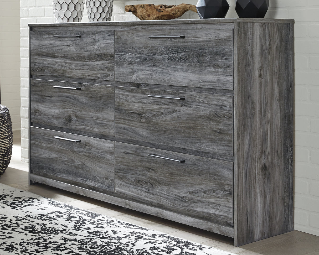 Mega Furniture - Ashley Furniture - Baystorm Bedroom - Six Drawer Dresser / Gray - B221-31