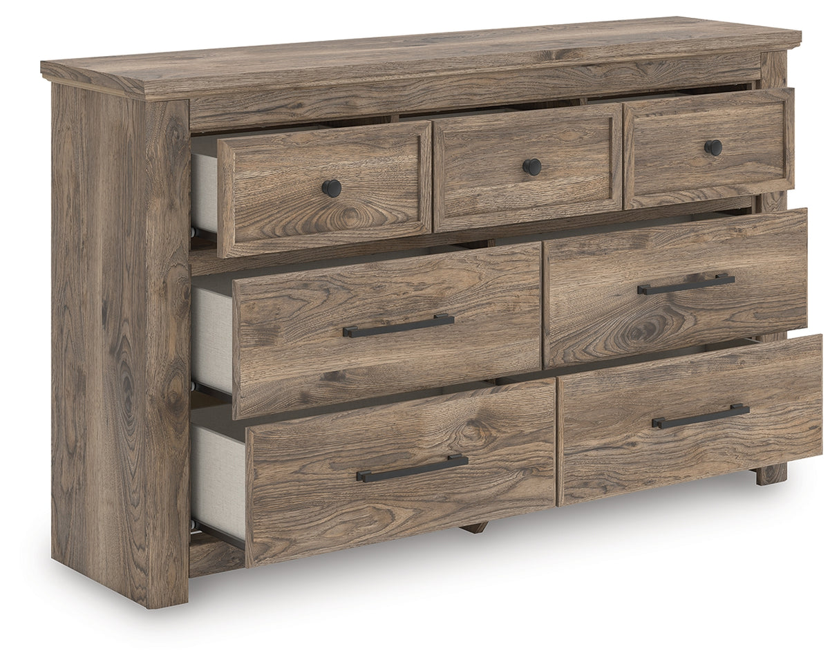 Mega Furniture - Ashley Furniture - Rusticott Bedroom - Two Drawer Night Stand / Brown - PCB2260-92