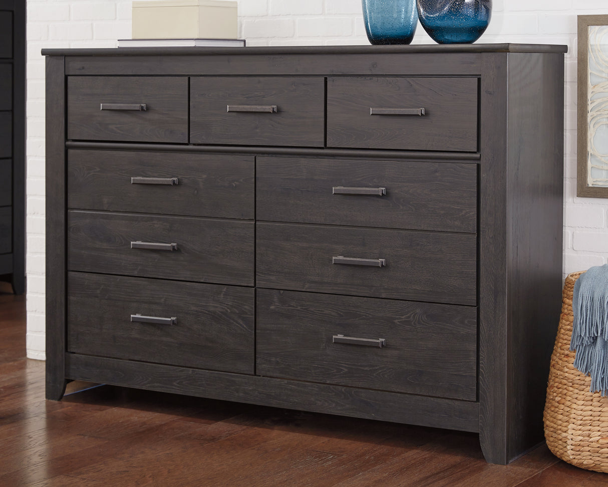 Mega Furniture - Ashley Furniture - Brinxton Bedroom - Full Panel Bed / Charcoal - B249B5