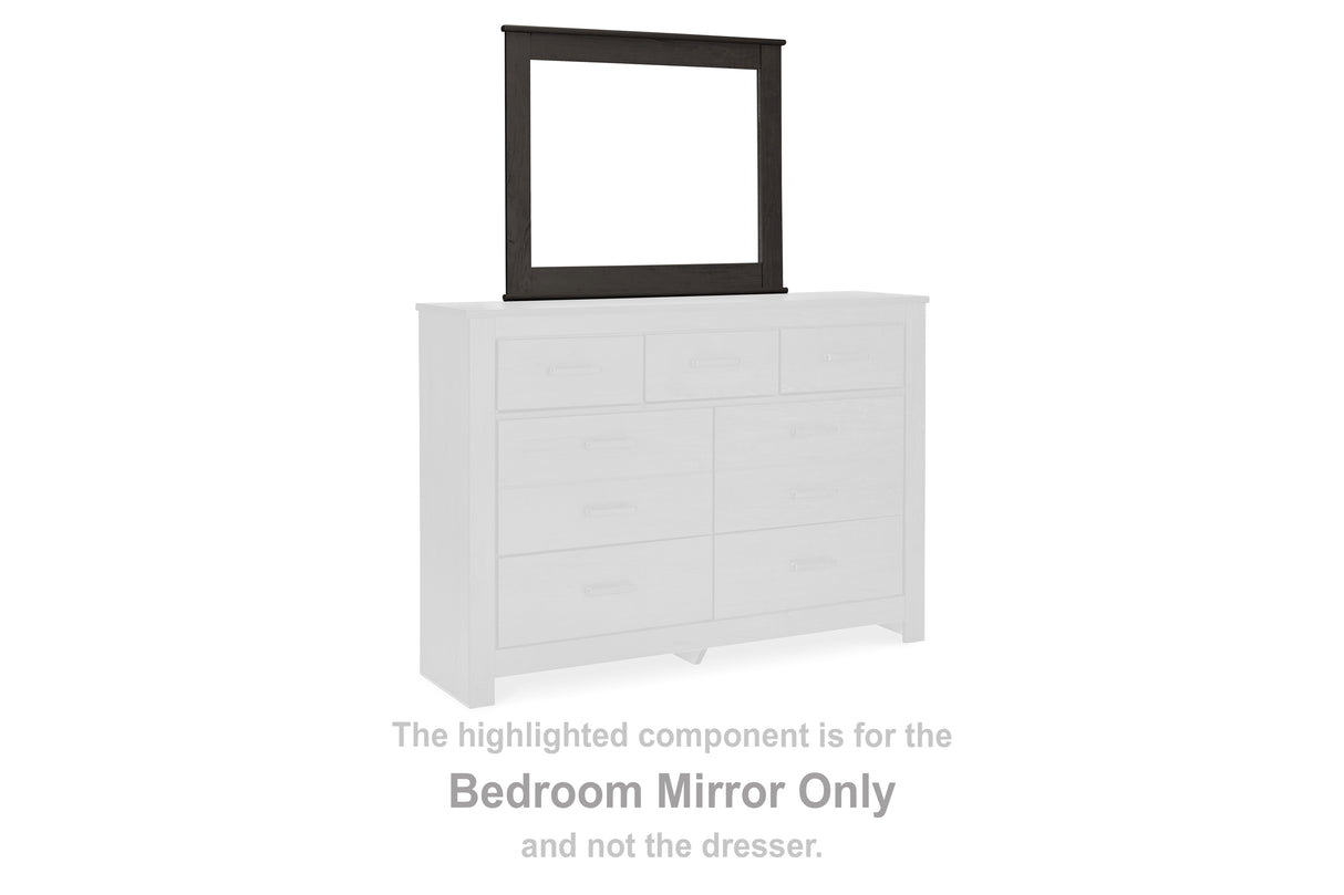Mega Furniture - Ashley Furniture - Brinxton Bedroom - Bedroom Mirror / Charcoal - B249-36