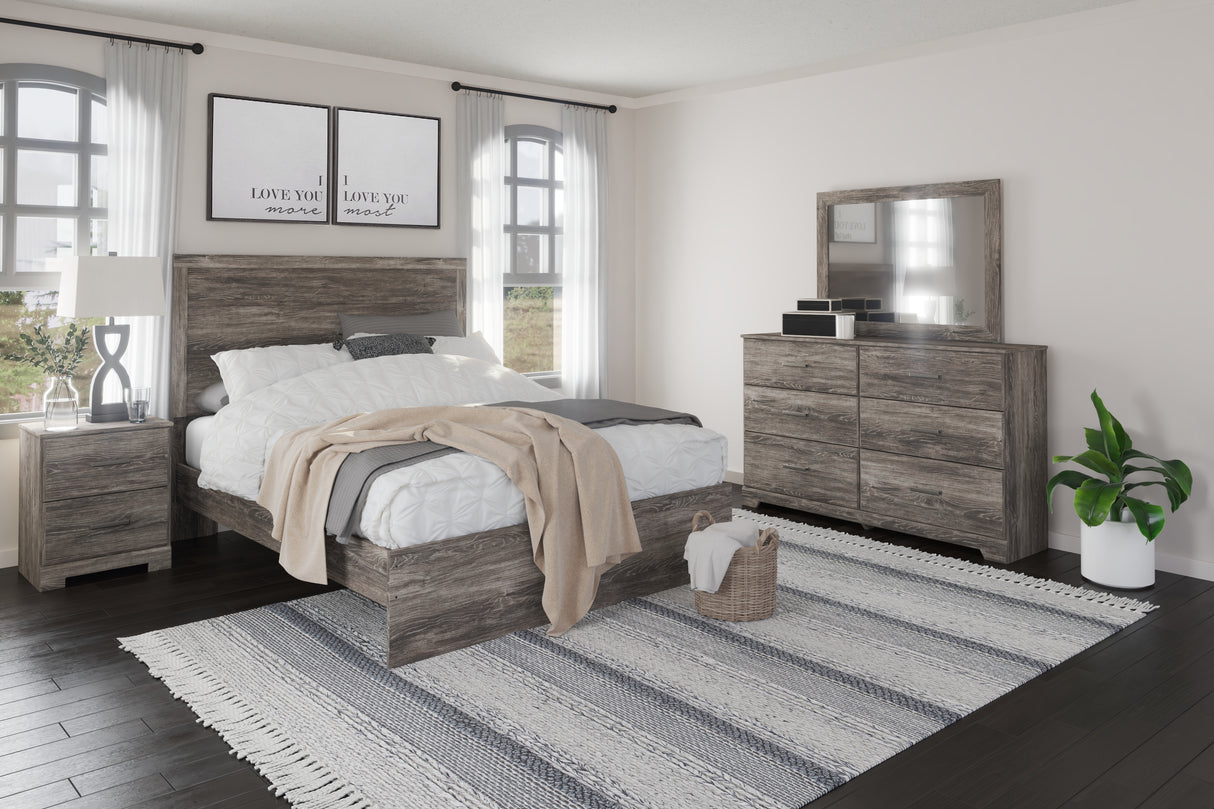 Mega Furniture - Ashley Furniture - Ralinksi Bedroom - Two Drawer Night Stand / Gray - B2587-92