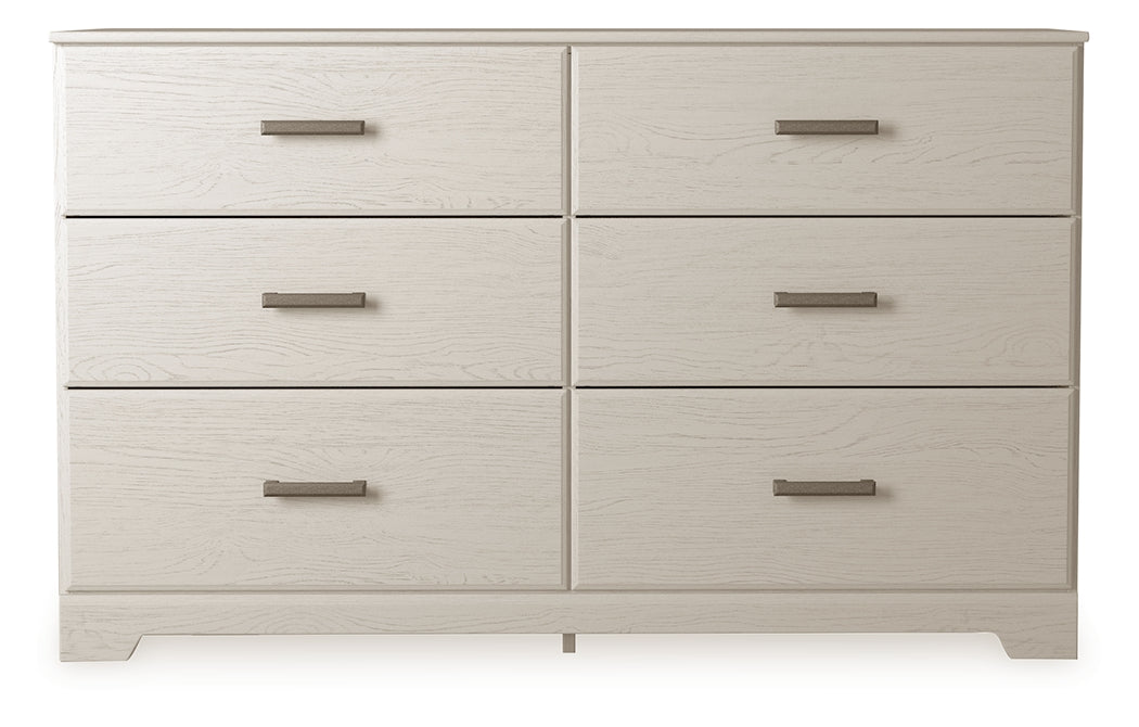 Mega Furniture - Ashley Furniture - Stelsie Bedroom - Six Drawer Dresser / White - B2588-31