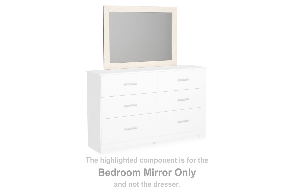 Mega Furniture - Ashley Furniture - Stelsie Bedroom - Bedroom Mirror / White - B2588-36