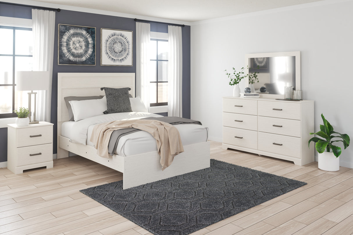 Mega Furniture - Ashley Furniture - Stelsie Bedroom - Dresser and Mirror / White - B2588B1