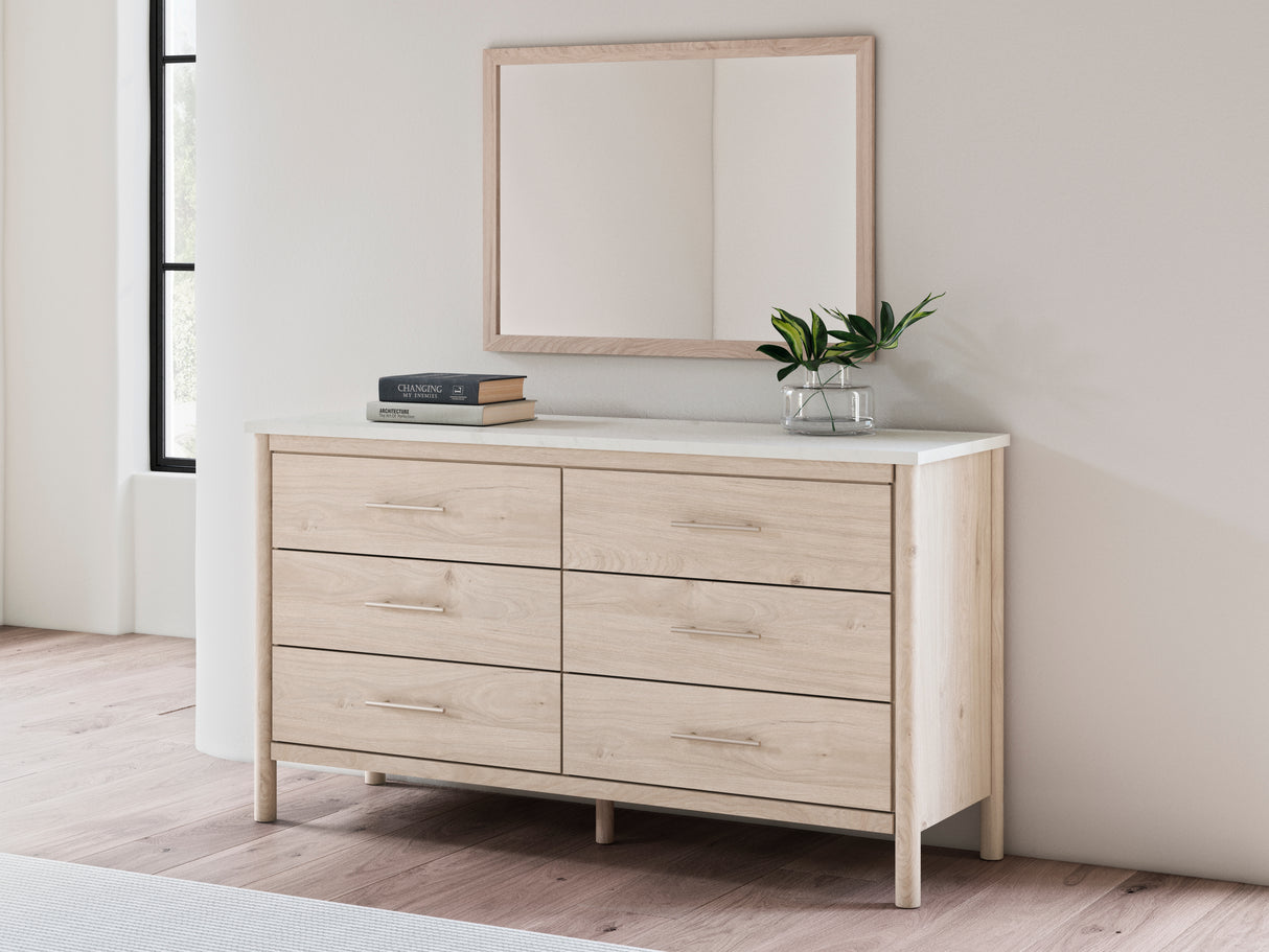 Mega Furniture - Ashley Furniture - Cadmori Bedroom - Dresser and Mirror / Two-tone - B2615B1