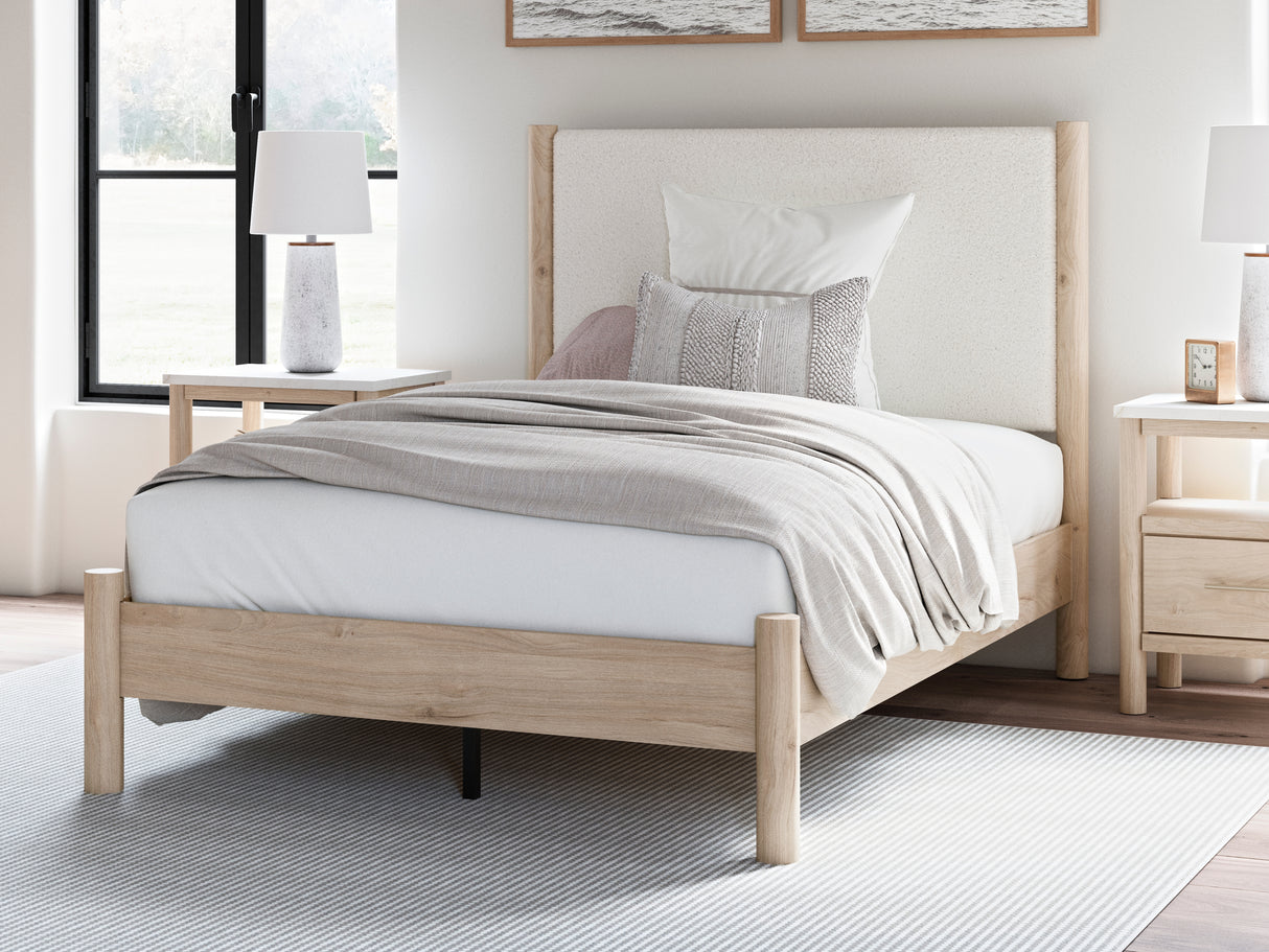 Mega Furniture - Ashley Furniture - Cadmori Bedroom - Full Upholstered Panel Bed / Two-tone - B2615B8