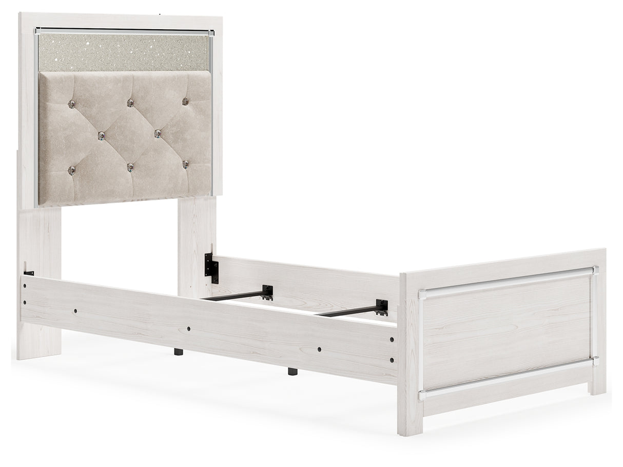 Mega Furniture - Ashley Furniture - Altyra Bedroom - Twin Panel Bed / White - B2640B6