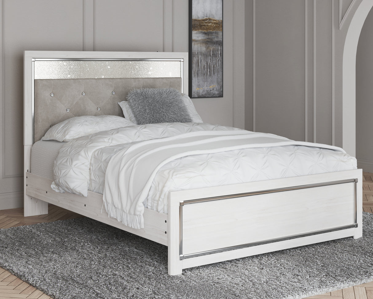 Mega Furniture - Ashley Furniture - Altyra Bedroom - Queen Panel Bed / White - B2640B2